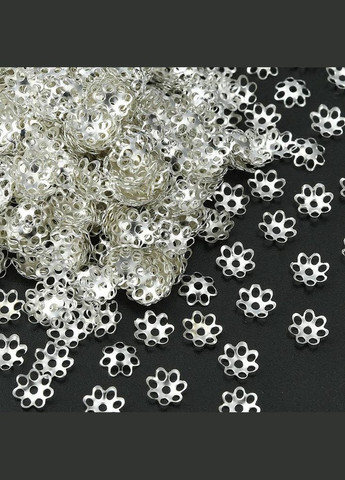 Шапочки для бусин Обниматель для бусины цветок с отверстиями 6 мм YW0001-70S Finding (338434405)