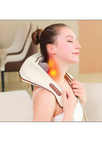 Аккумуляторный массажер JBY-820 52755 для шеи, спины и тела электрический с подогревом для воротниковой зоны No Brand (317309361)
