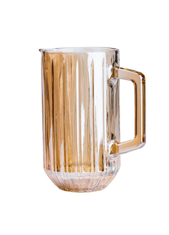 Глек для напоїв 1,2 л з товстого скла янтарний для подачі лимонаду та води ProDobro (364192444)