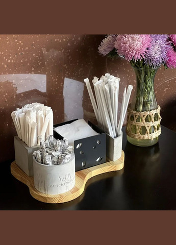 Барний органайзер WW Дерево/Бетон/Метал (R-18788-VS) No Brand (303975546)