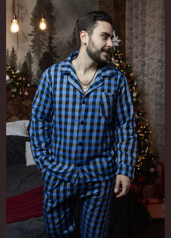 Піжама Фланелева Сорочка + Штани Всі Розміри No Brand (315035715)