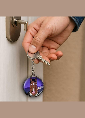 Набор подвеска (кулон) и брелок Лошадь БоДжек #04 (подарочный набор) No Brand (332633267)