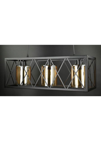 Люстра подвесная LOFT на 3 лампочки 26957 Черный 35-100х25х63 см. Sunnysky (324396540)