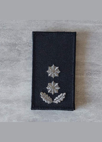 Шеврон черный Погон Полиции без номера, серебро No Brand (336381699)