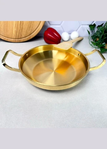 Сотейник с ручками 27 см. Золото для всех видов плит. No Brand (311308466)
