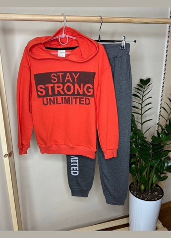 Костюм худі,штани хлоп. Оранжевий 21518-2 MOSAAL Модняшки (316262091)