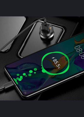 Автомобільна зарядка з вольтметром для телефону в прикурювач GS-C18A1004 USB, 12W Losso (327041805)