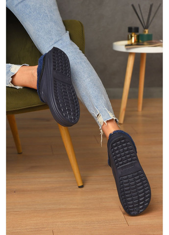 Сабо жіночі піна на хутрі синього кольору Let's Shop (355336137)