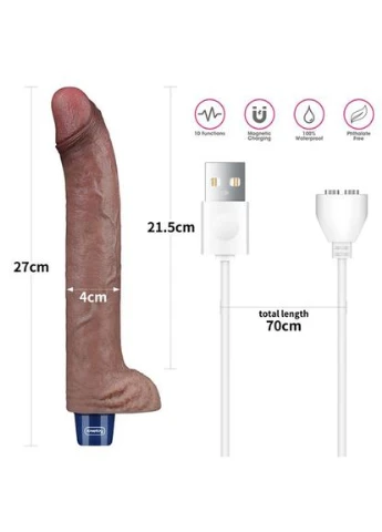 Вибратор Real Softee Rechargeable Silicone Vibrating Dildo 11 - CherryLove Lovetoy (329152725)