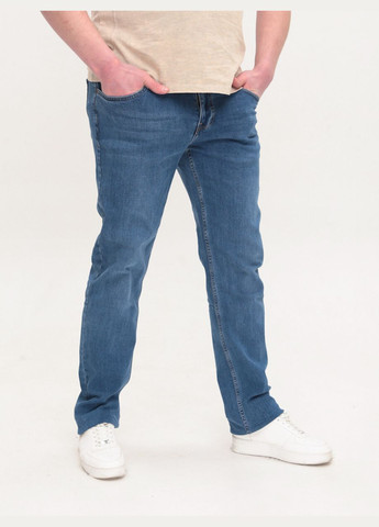 Синие демисезонные прямые джинсы мужские синие прямые 36 длина Пряма FRANCO BENUSSI