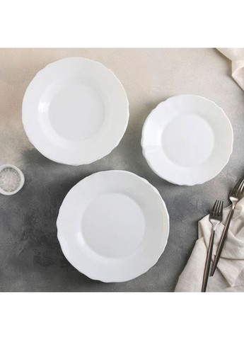 Тарелка столовая милашка Louis XV 24 см White (V0724) Luminarc (316696029)