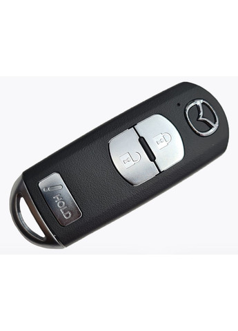 Чохол ключа сірий+золота окантовка (3 кнопки) TPU Mazda (369610891)