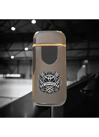 Преміальна електро запальничка із зображенням Toyota - USB спіральна безполум’яна в подарунковій коробці No Brand (397343502)