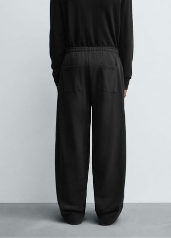 Черные повседневный демисезонные брюки Zara