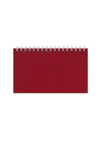 Шестиденка недатова червона на спіралі формат, 63 аркуши, лінія, баладек Marano Фабрика Поліграфіст (281999726)