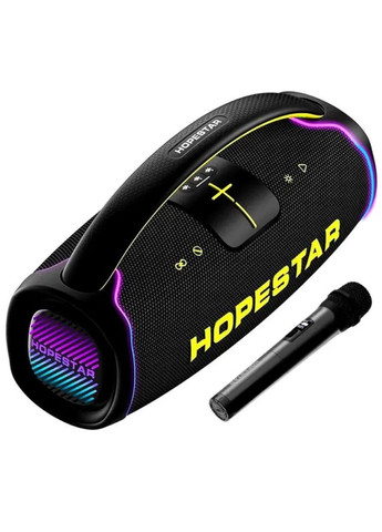 Бездротова акустика Bluetooth 300 Вт мікрофон 30000 мАг чорний (2390000016) Hopestar A65 (341089761)