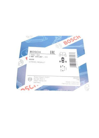 Комплект пружинок колодок ручника Renault Scenic/Megane 1.4-2.0 97-03 (TRW) 1 987 475 257 RU63 Bosch (366173329)