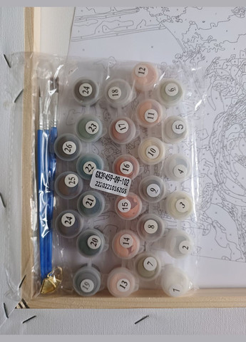 Картина по номерам Домашний уют Картины в цифрах Часы и букет цветов Набор для рисования GX39459 Rainbow Art (312507731)