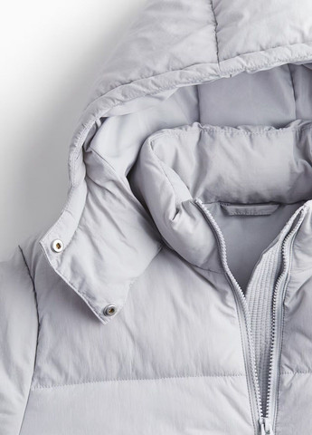 Светло-серая зимняя куртка H&M