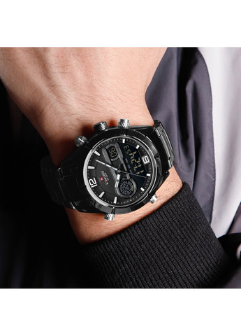 Наручний годинник чоловічий Aviator Чорний (3531) Naviforce (363318803)