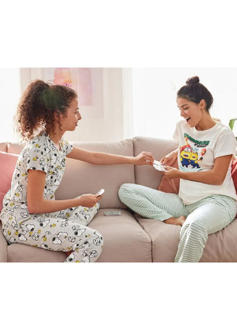 Сіра всесезон бавовняна піжама (футболка, штани) футболка + штани Peanuts