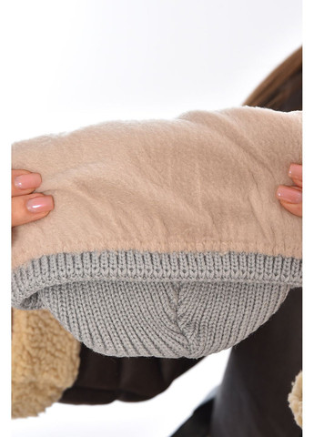 Шапка женская на флисе серого цвета Let's Shop (368823971)