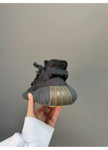 Чорні Осінні кросівки чоловічі adidas yeezy boost 350 black cinder адідас ізі буст No Brand