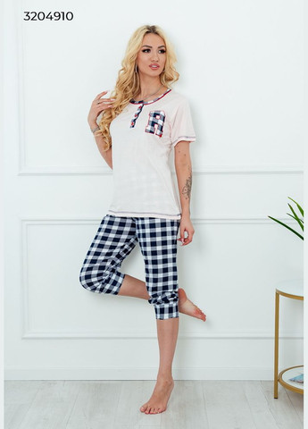 Прозорий жіночий комплект футболка та бриджі Dalmina