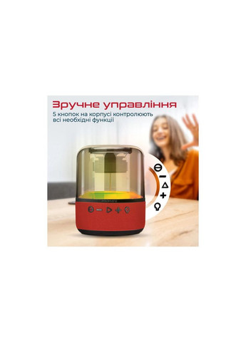 Акустична система (m442925) Promate Glitz-L Red (369020014)