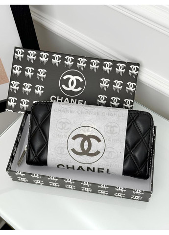 Жіночий гаманець чорний на багато відділень великий No Brand (369935348)