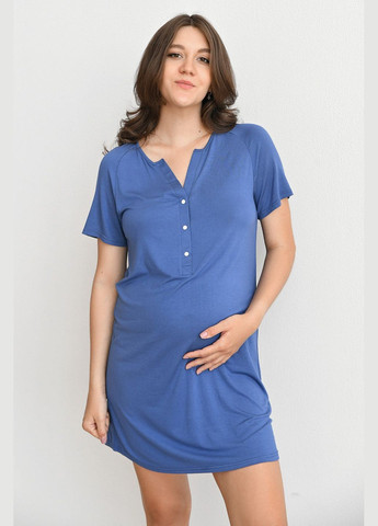 Нічна сорочка для вагітних та годуючих мам Мамин Дім Lazy 24190 indigo (294817310)