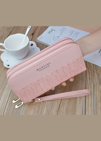 Стильный женский кошелек клатч на молнии MANYIDI в стиле рептилии No Brand (334729517)