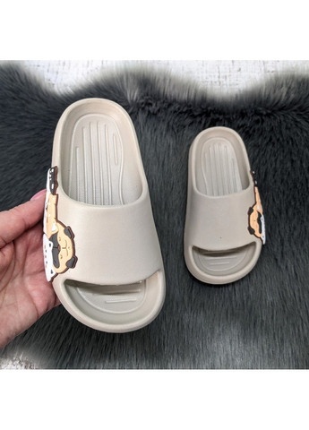 Бежевые повседневные шлепанцы сланцы подростковые Fashion