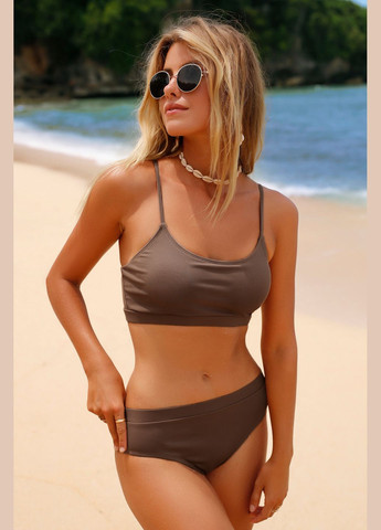 Світло-коричневий літній купальник CUPSHE