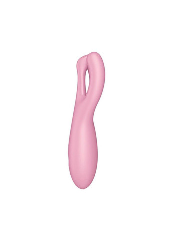 Клиторальный смарт-вибратор Threesome 4 Pink с тремя пальчиками Satisfyer (333332837)