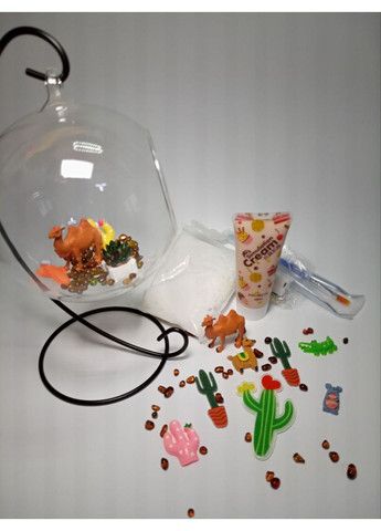 Творческий набор DIY Ночник Декор Пустынный мир в стеклянном шаре с LED-подсветкой DIY No Brand (362453002)