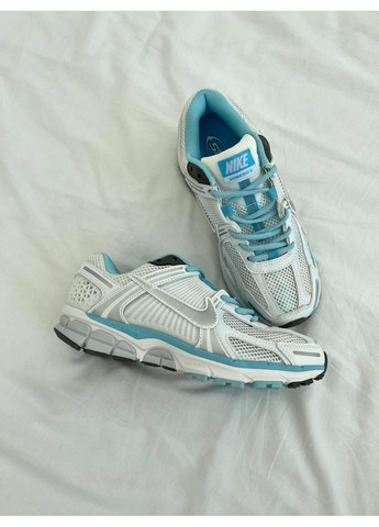 Блакитні Осінні кросівки чоловічі nike zoom vomero 5 white blue найк аір зум вомеро 5 No Brand