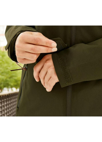 Оливковая (хаки) демисезонная куртка парка ветро влагозащитная Crivit