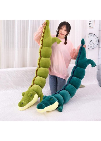 Мягкая детская игрушка Крокодил Игрушка подушка плюшевая Алигатор антистресс 120 см Салатовый Fun Cat (361205139)