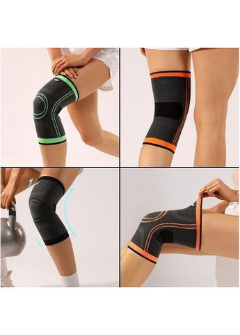 Бандаж на колінний суглоб . XXL/44-46см. Еластичний. Чорно-Помаранчевий. Bd AB090 (307288171)