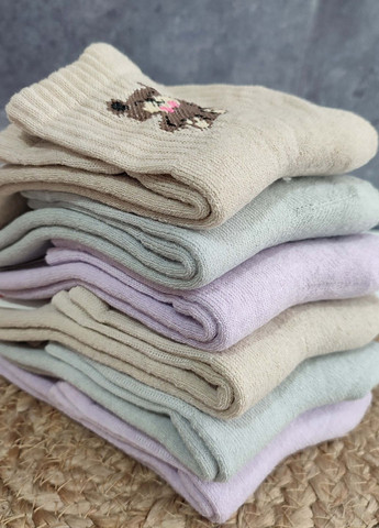 Комбіновані шкарпетки жіночі махрові з широкою гумкою 6 пар житомир ws 326/6 р.36-40 XTeam малюнки (353497273)