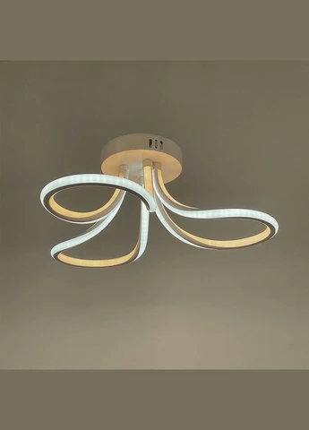 Потолочная белая LED люстра с тремя завитками LineF (397591892)