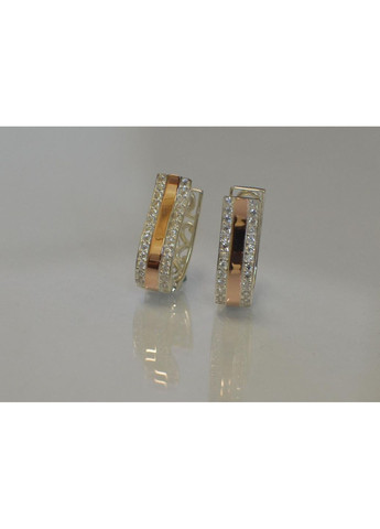 Сережки із срібла та золота Silver Style (367113106)
