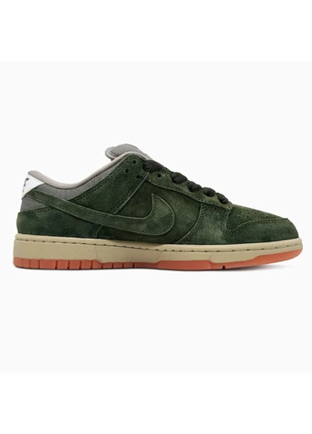 Зеленые демисезонные кроссовки мужские nike sb dunk low pro b sequoia | найк сб данк зеленые No Brand