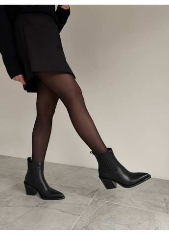 Чорні демісезонна чорні ботильйони Helen