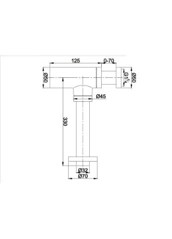Сифон для умивальника (A186GLB) Omnires (392912446)