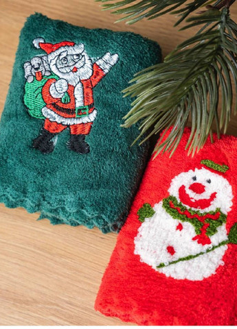 Кухонные полотенца 20 штук (новогодние, рождественские) Vishnya комбинированный