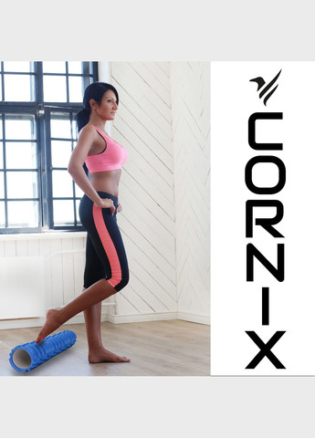 Массажный ролик EVA 45 x 14 см (валик, роллер) Blue Cornix XR-0039 (341529209)