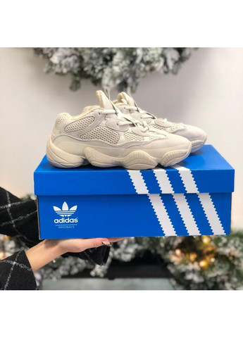 КРОССОВКИ ЖЕНСКИЕ ADIDAS YEEZY BOOST 500 BLUSH 3 АДИДАС ИЗИ БУСТ No Brand бежевые зима (367168170)