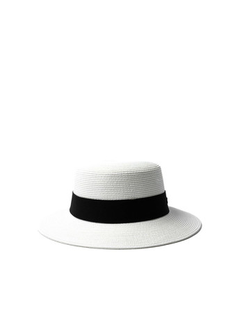 Шляпа канотье женская бумага белая ADELE LuckyLOOK 469-427 (291884074)